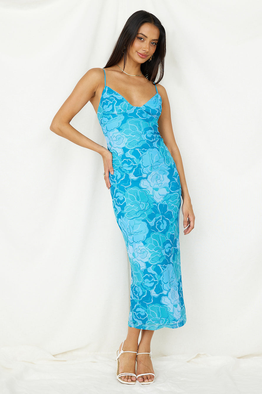 With Grace Maxi Dress Blue-Seaa Fashion