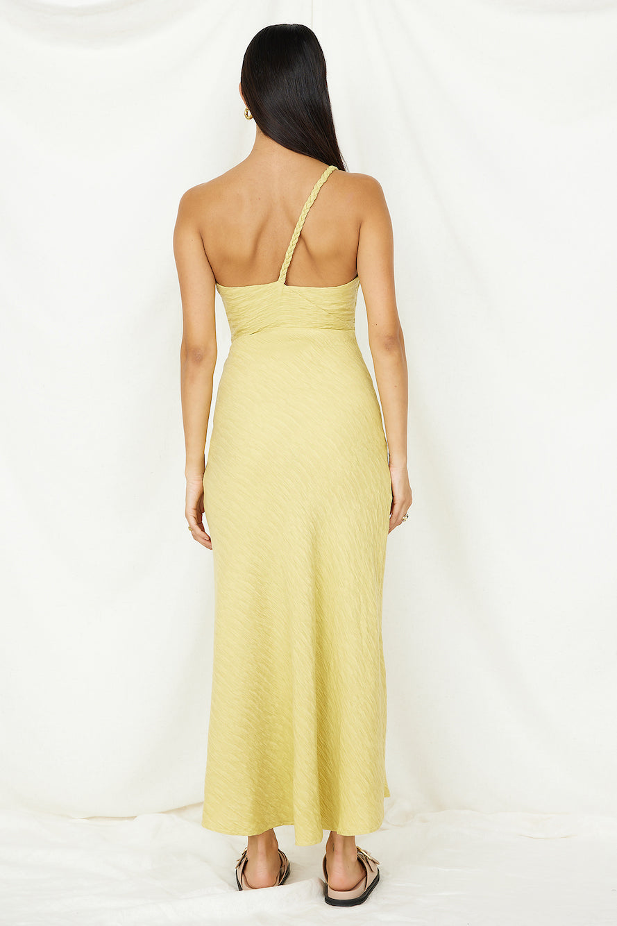 Wrinkle In Time Maxi Dress Yellow-Seaa Fashion