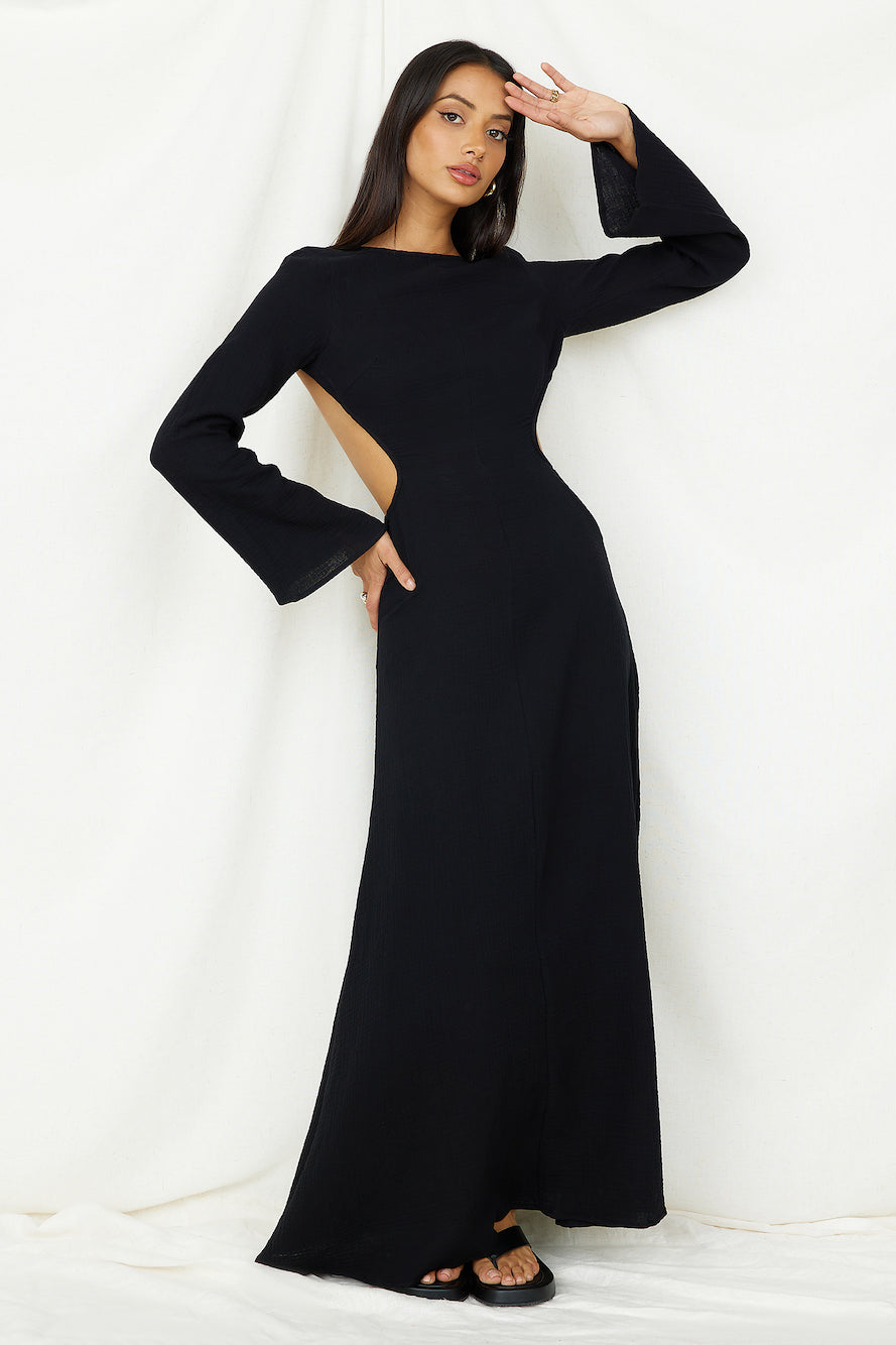 SNDYS Dahlia Maxi Dress Black-Seaa Fashion