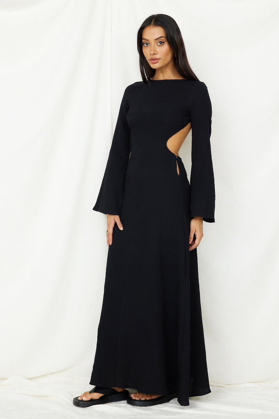 SNDYS Dahlia Maxi Dress Black-Seaa Fashion