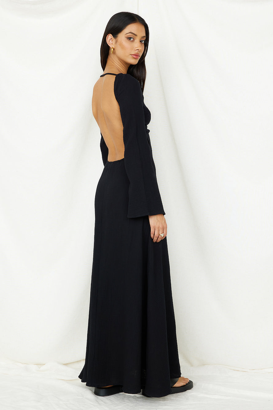 SNDYS Dahlia Maxi Dress Black-Seaa Fashion