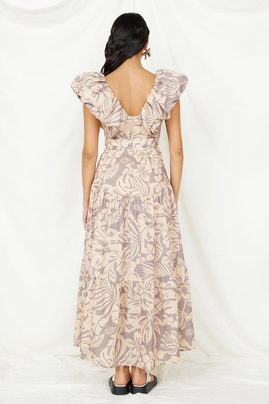 Celestial Paradise Maxi Dress Beige-Seaa Fashion