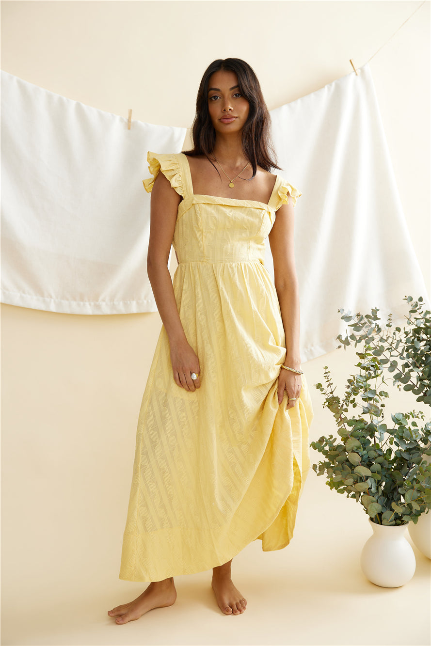 Salty Air Maxi Dress Yellow-Seaa Fashion