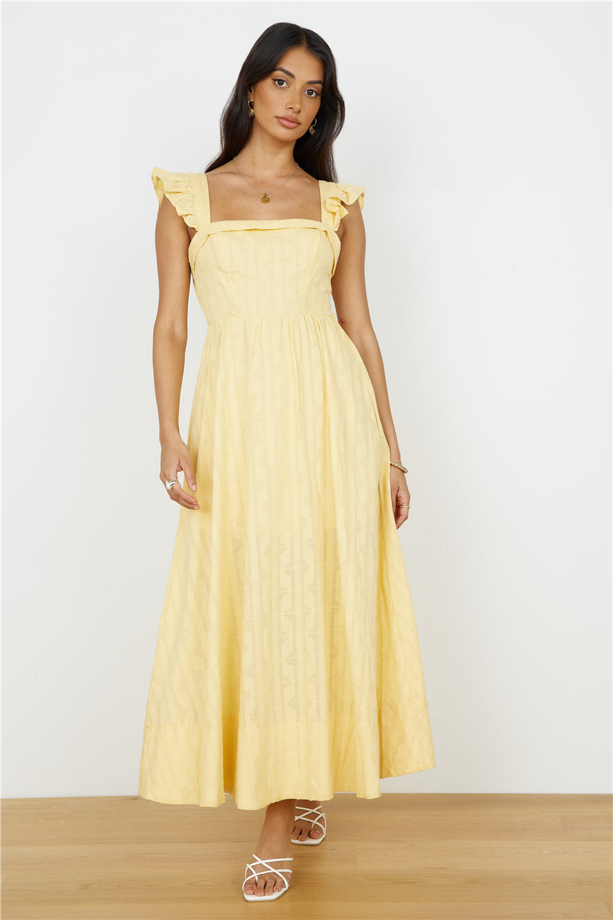 Salty Air Maxi Dress Yellow-Seaa Fashion