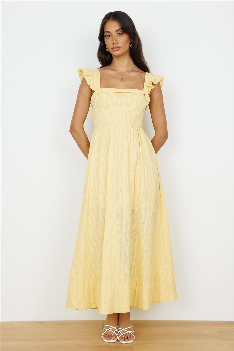 Salty Air Maxi Dress Yellow-Seaa Fashion