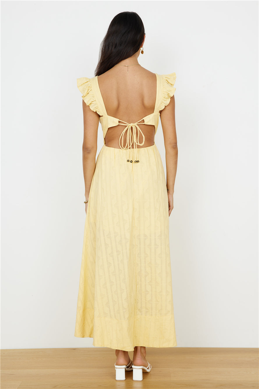 Salty Air Maxi Dress Yellow-Seaa Fashion