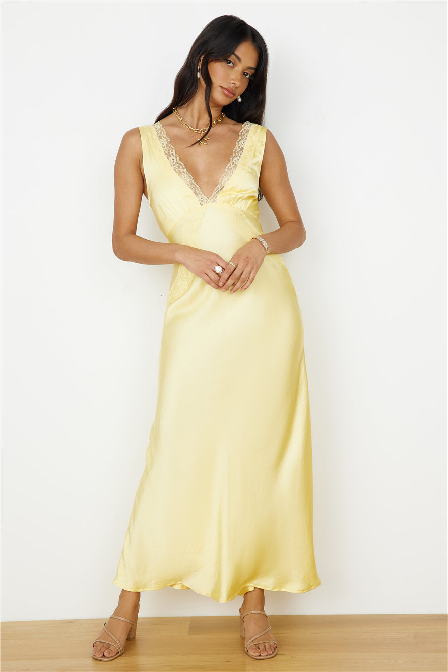Dreaming Desire Maxi Dress Yellow-Seaa Fashion
