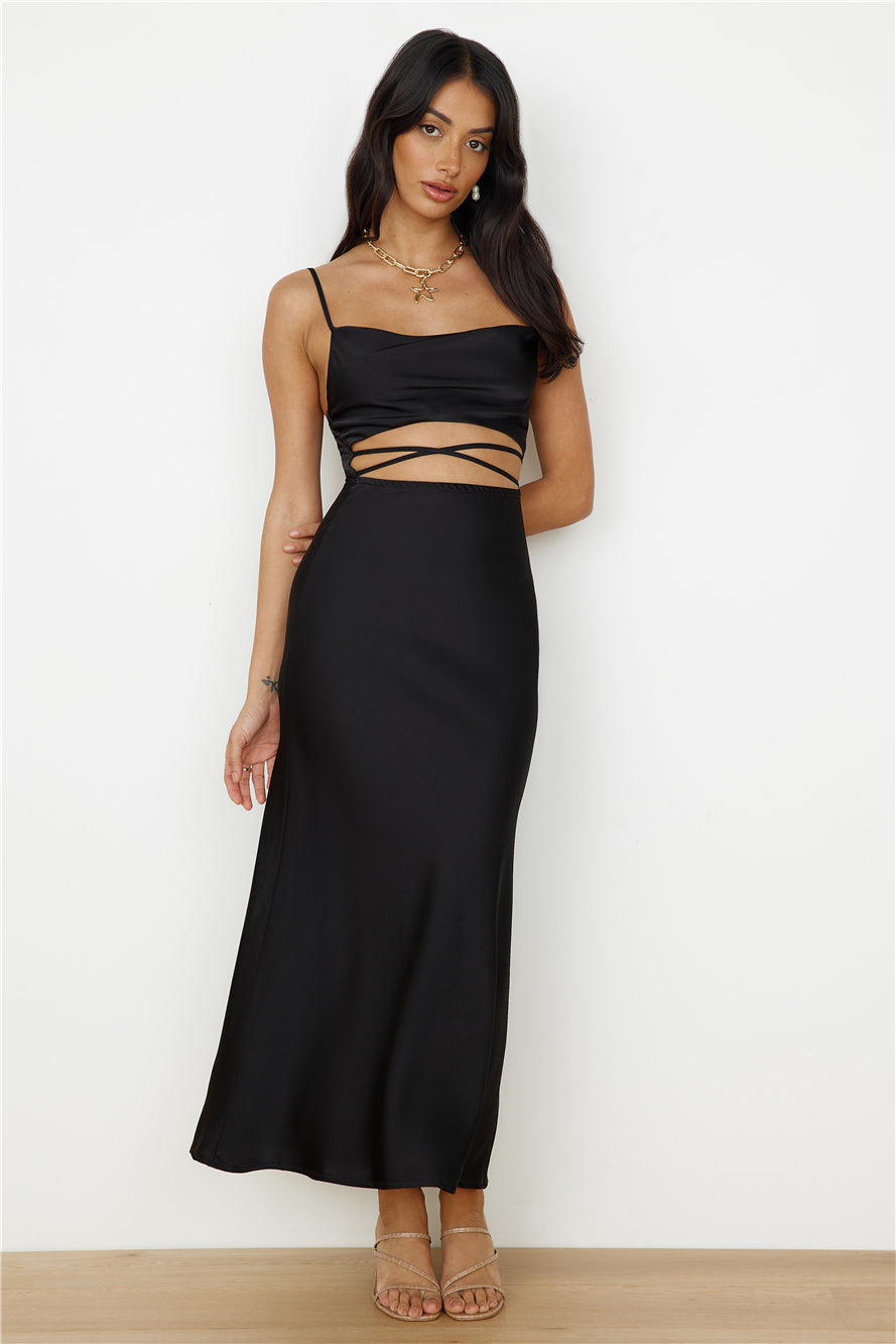 Carmela Maxi Dress Black-Seaa Fashion
