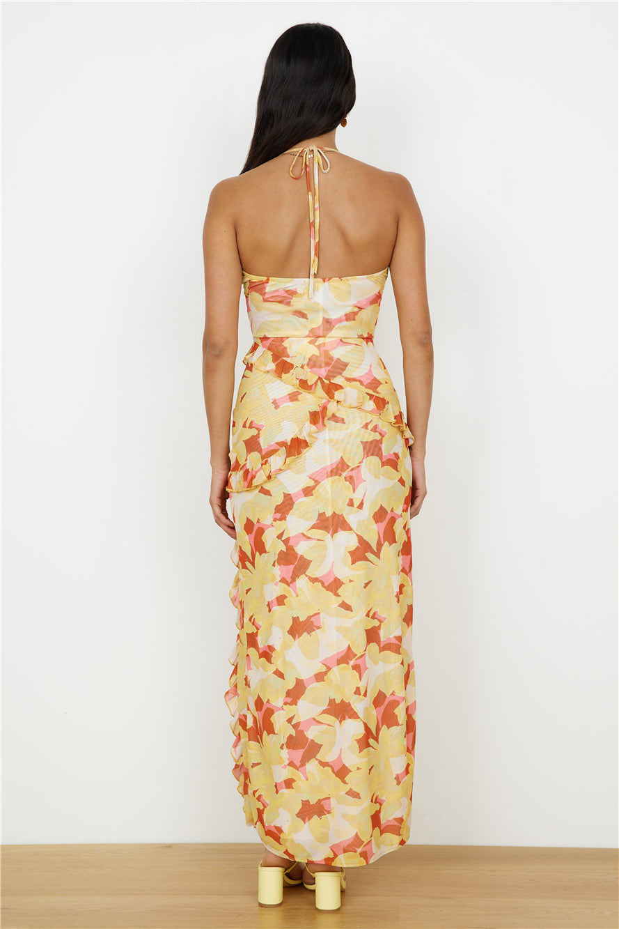 CHARLIE HOLIDAY Elludy Maxi Dress Autumn Floral-Seaa Fashion