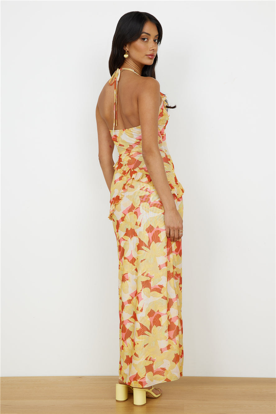 CHARLIE HOLIDAY Elludy Maxi Dress Autumn Floral-Seaa Fashion