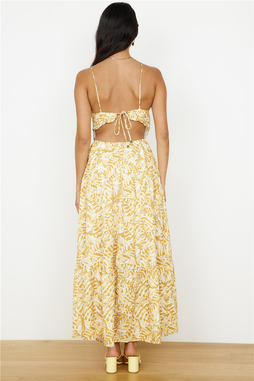 Take You Home Maxi Dress Yellow-Seaa Fashion