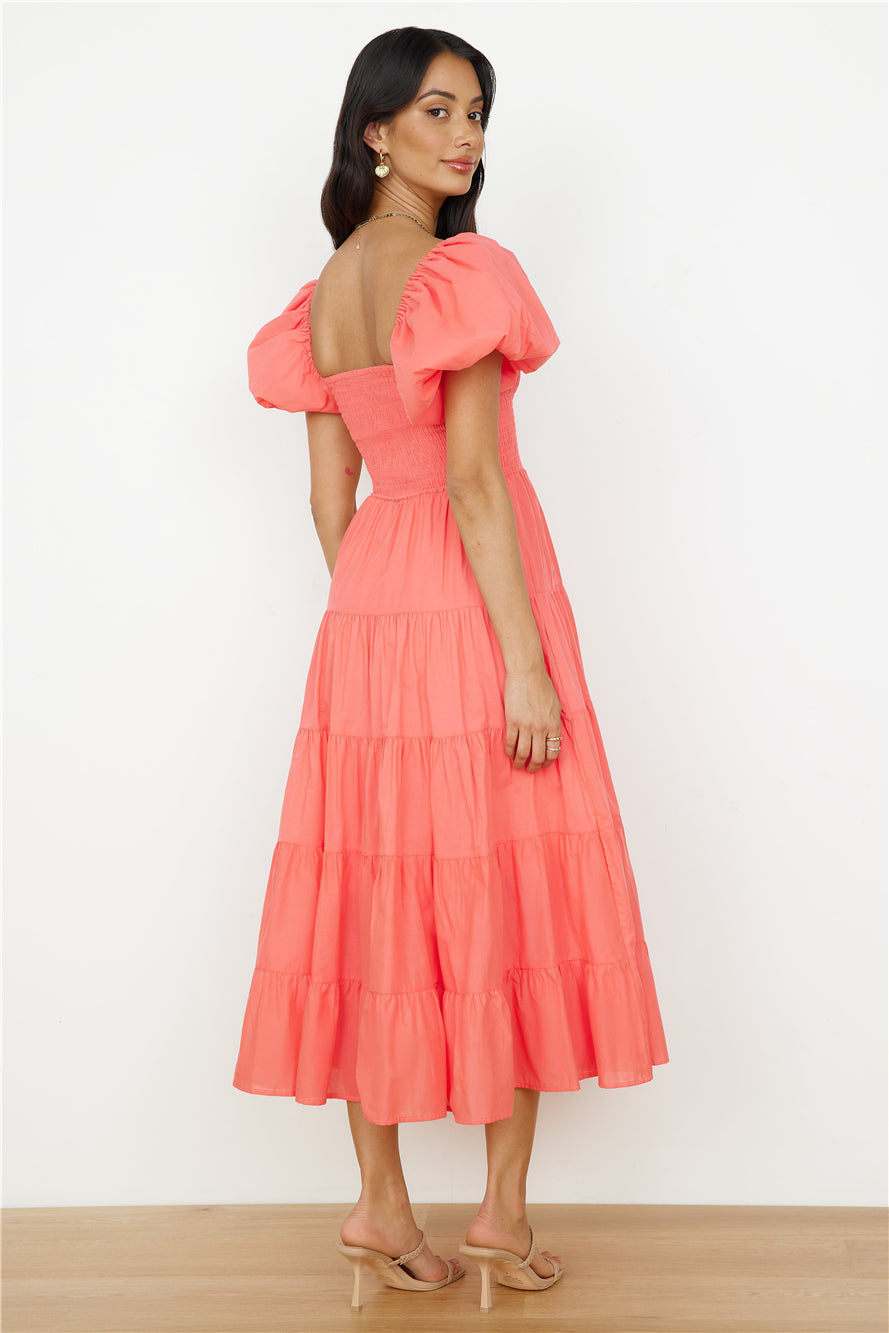 Adela Maxi Dress Orange-Seaa Fashion