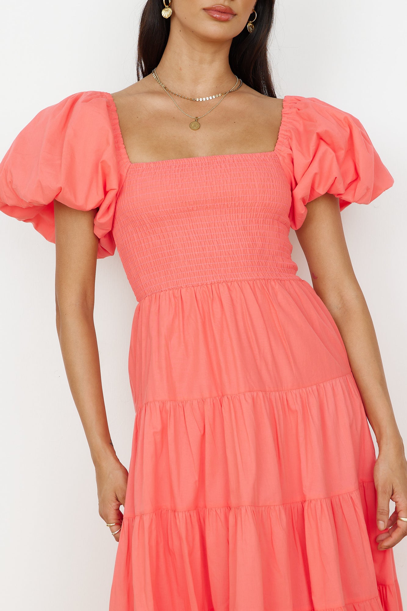 Adela Maxi Dress Orange-Seaa Fashion