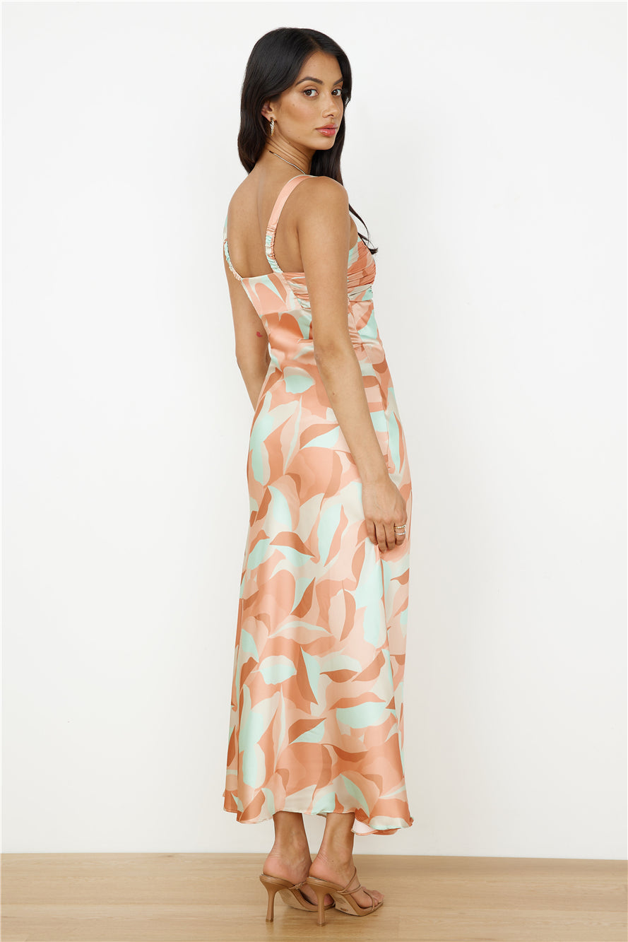 Earth Sign Maxi Dress Orange-Seaa Fashion