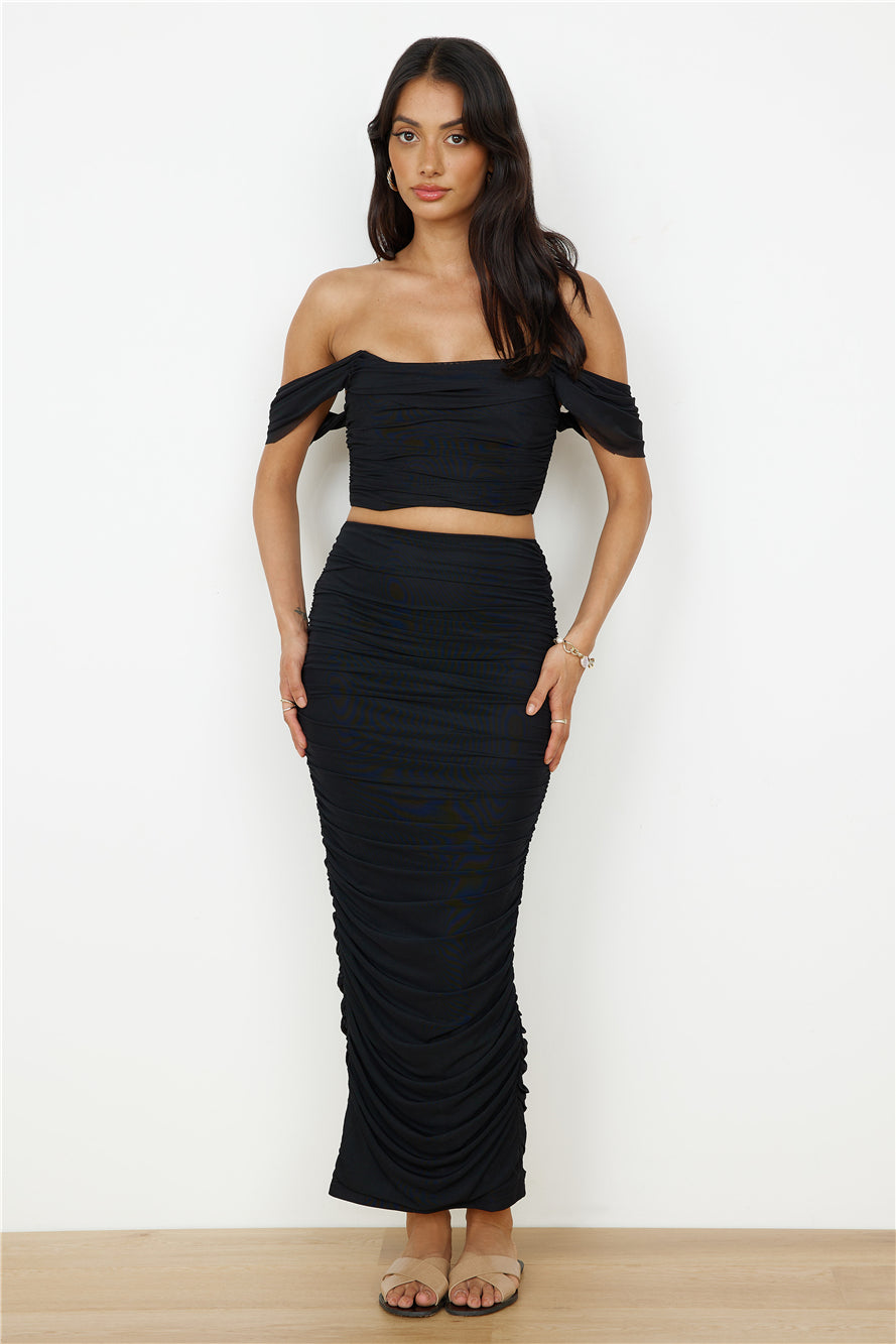 Dance Darling Maxi Skirt Black-Seaa Fashion