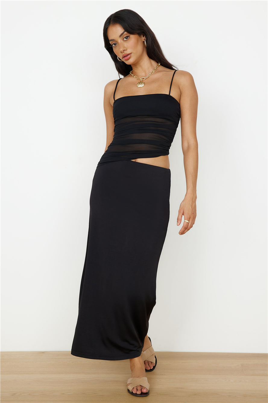 Belle Of The Ball Maxi Dress Black-Seaa Fashion