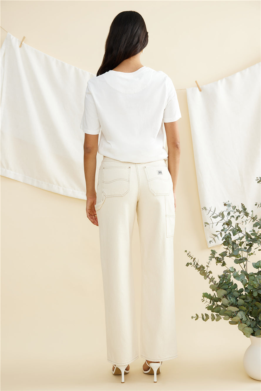 LEE 90s Baggy Jeans Organic Ecru-Seaa Fashion