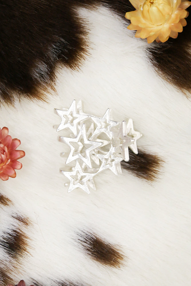 Stars In Your Eyes Hair Clip Silver-Seaa Fashion