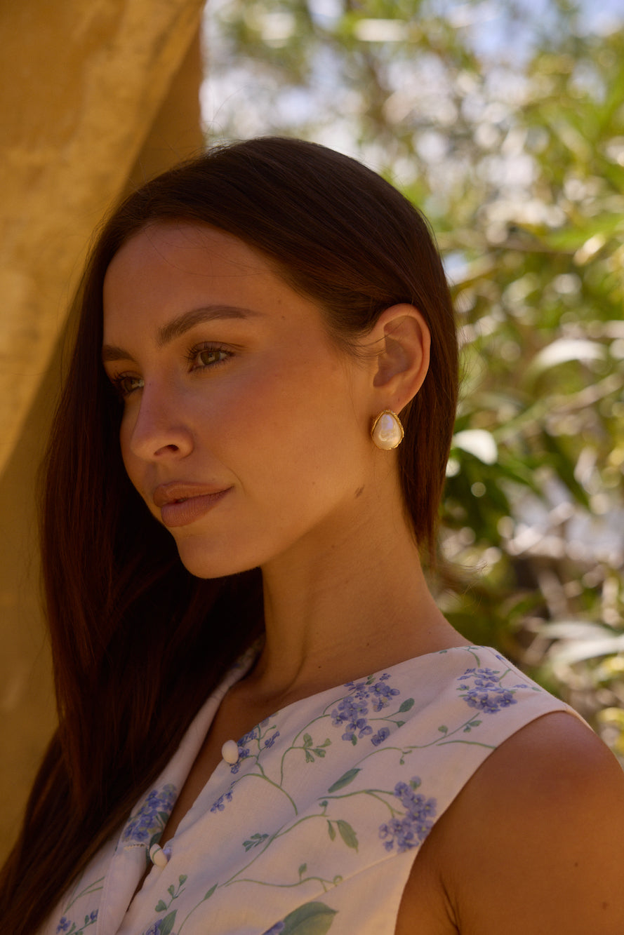 18k Gold Plated Celebratory Drinks Earrings Gold-Seaa Fashion