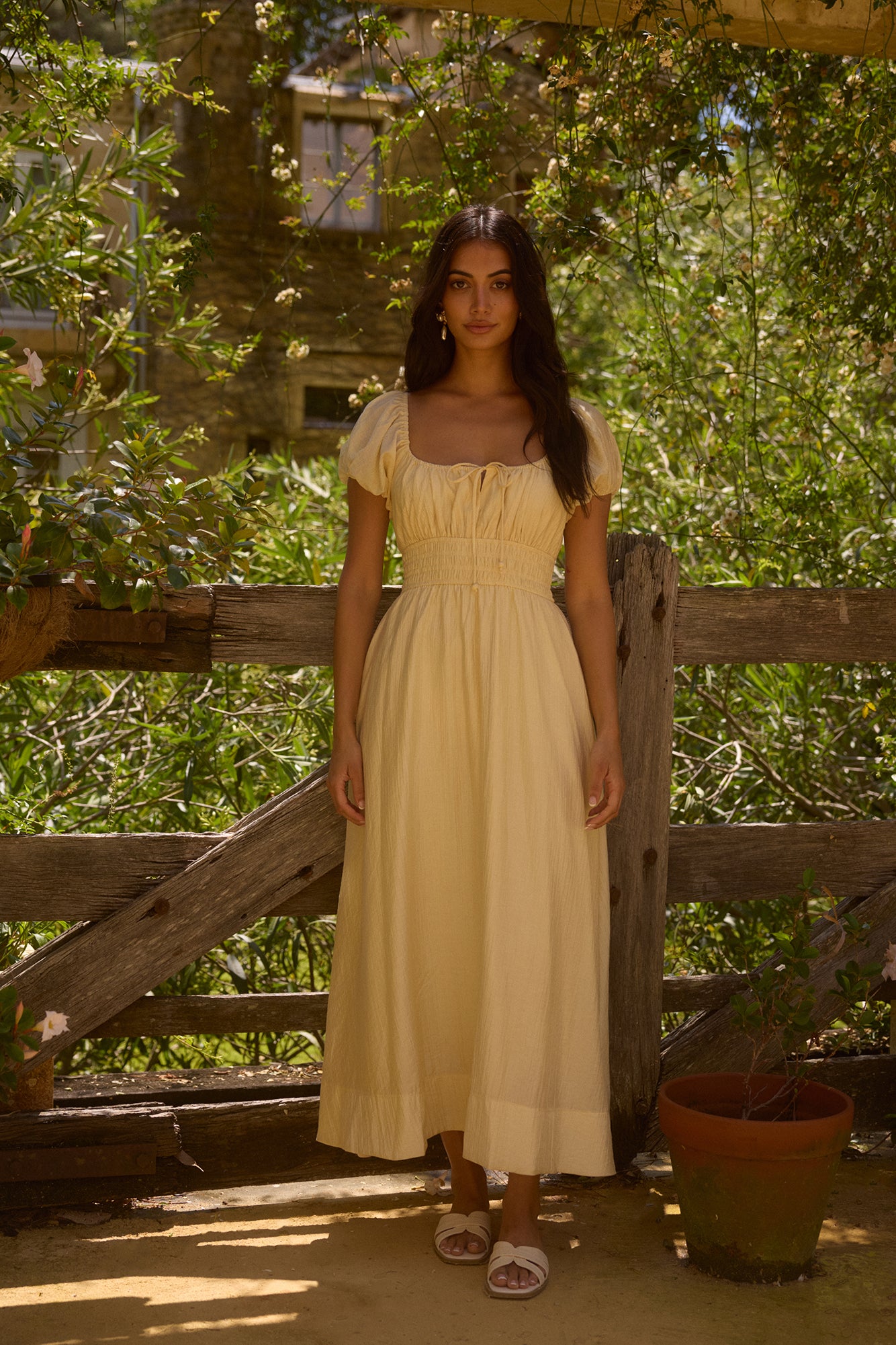 The Sage of Secrets Maxi Dress Yellow -Seaa Fashion