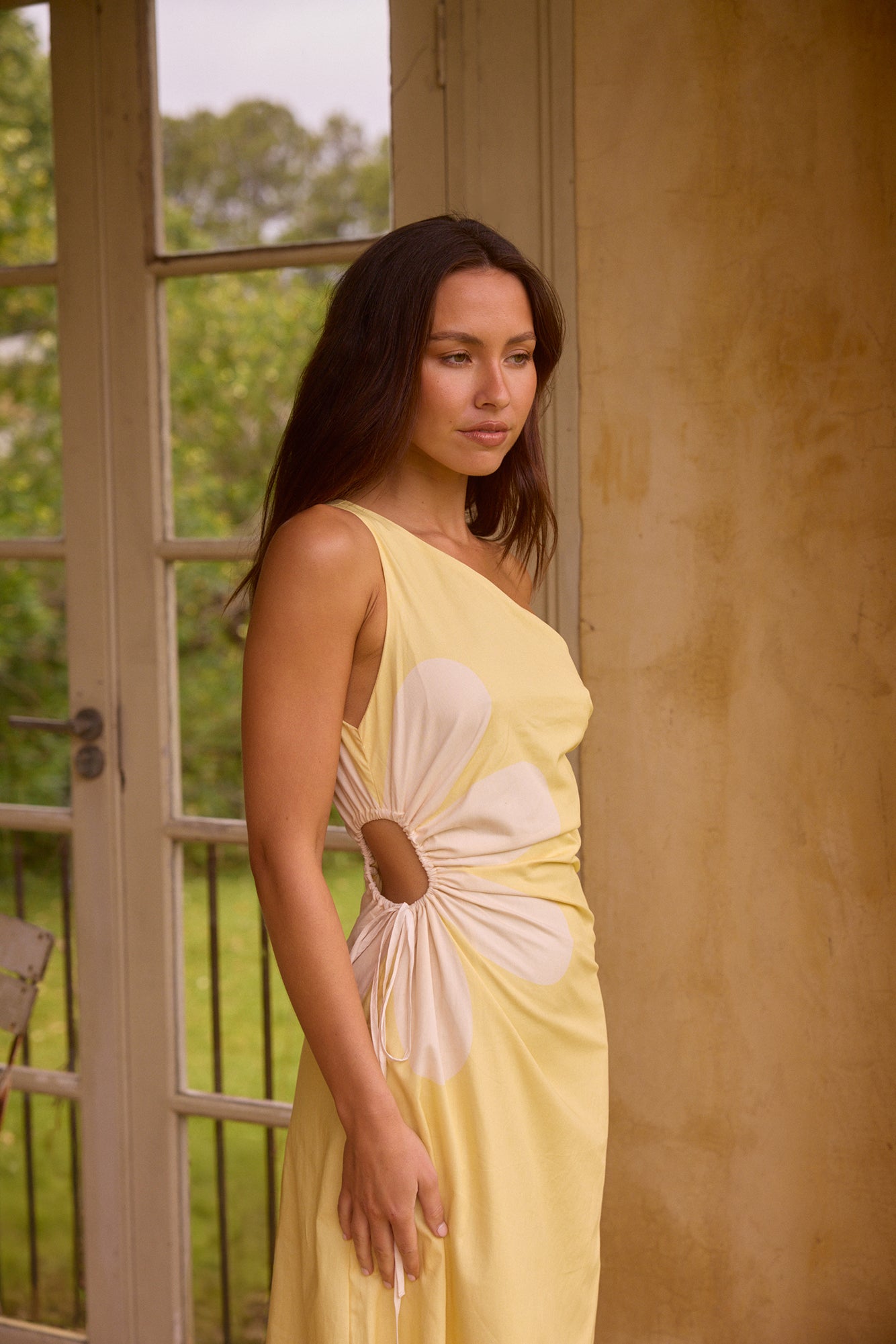 Pina Colada One Shoulder Maxi Dress-Seaa Fashion