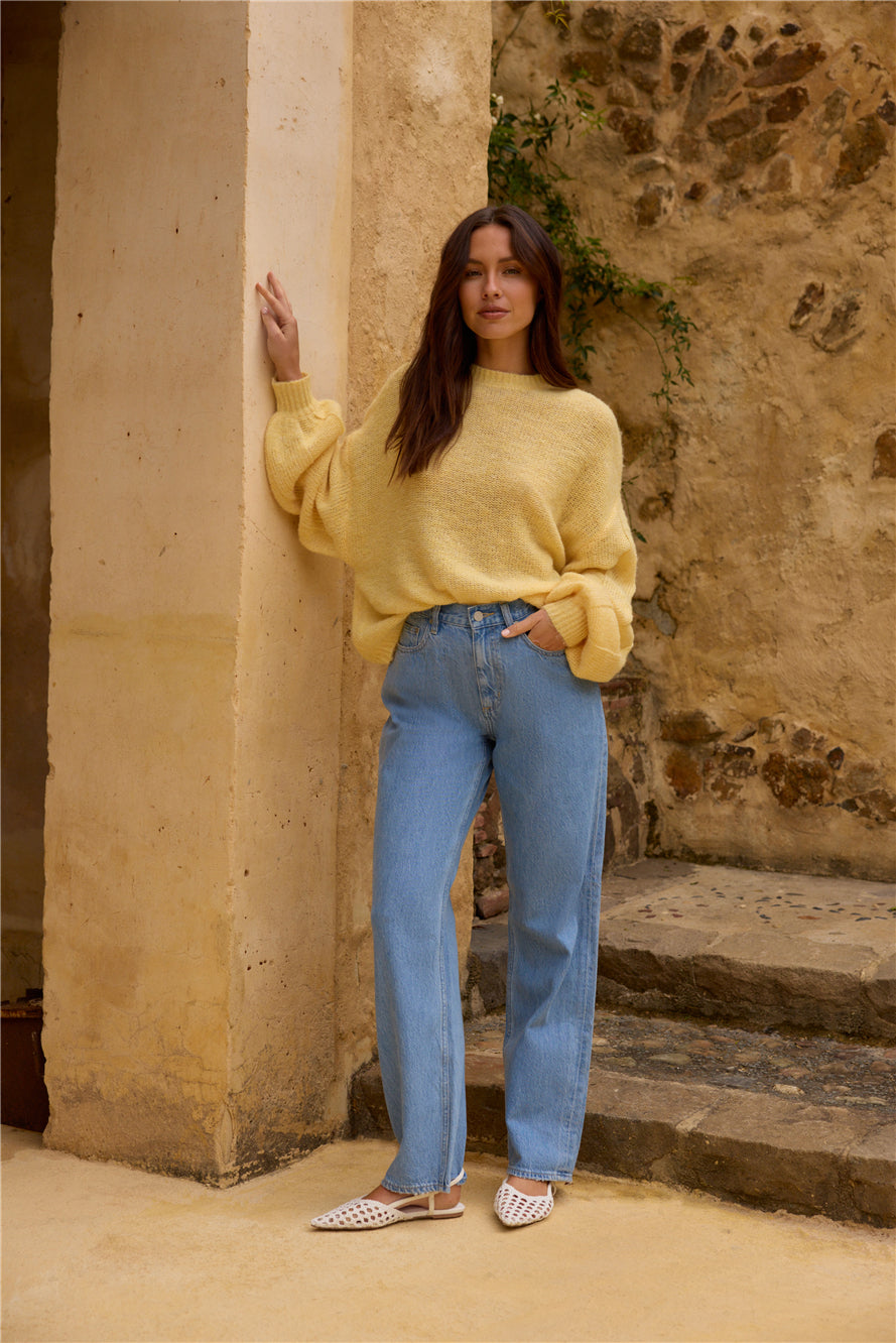 Mikale Knit Jumper Yellow-Seaa Fashion