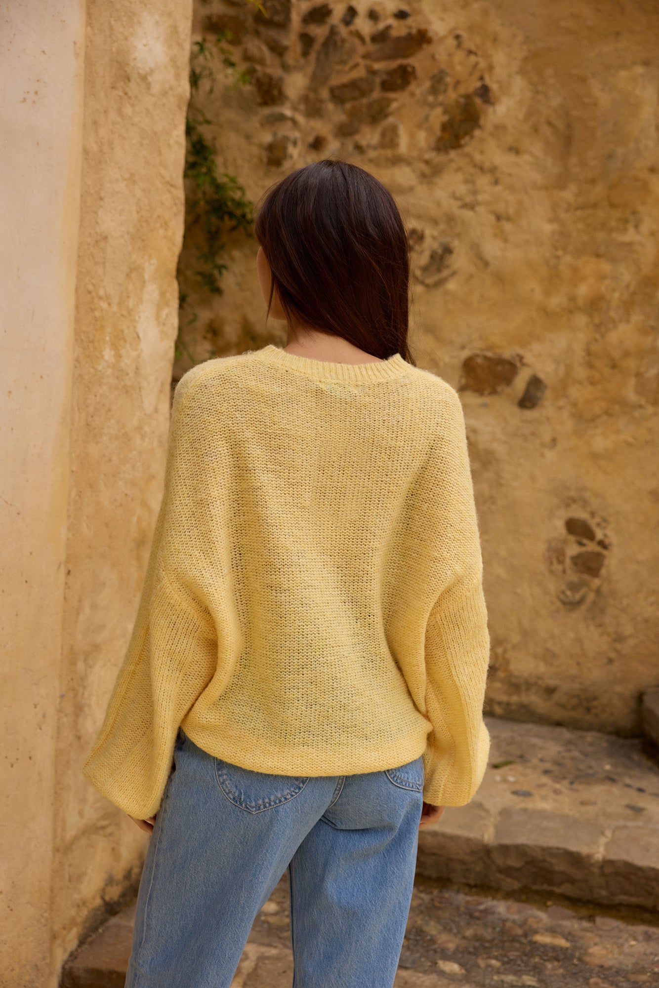 Mikale Knit Jumper Yellow-Seaa Fashion