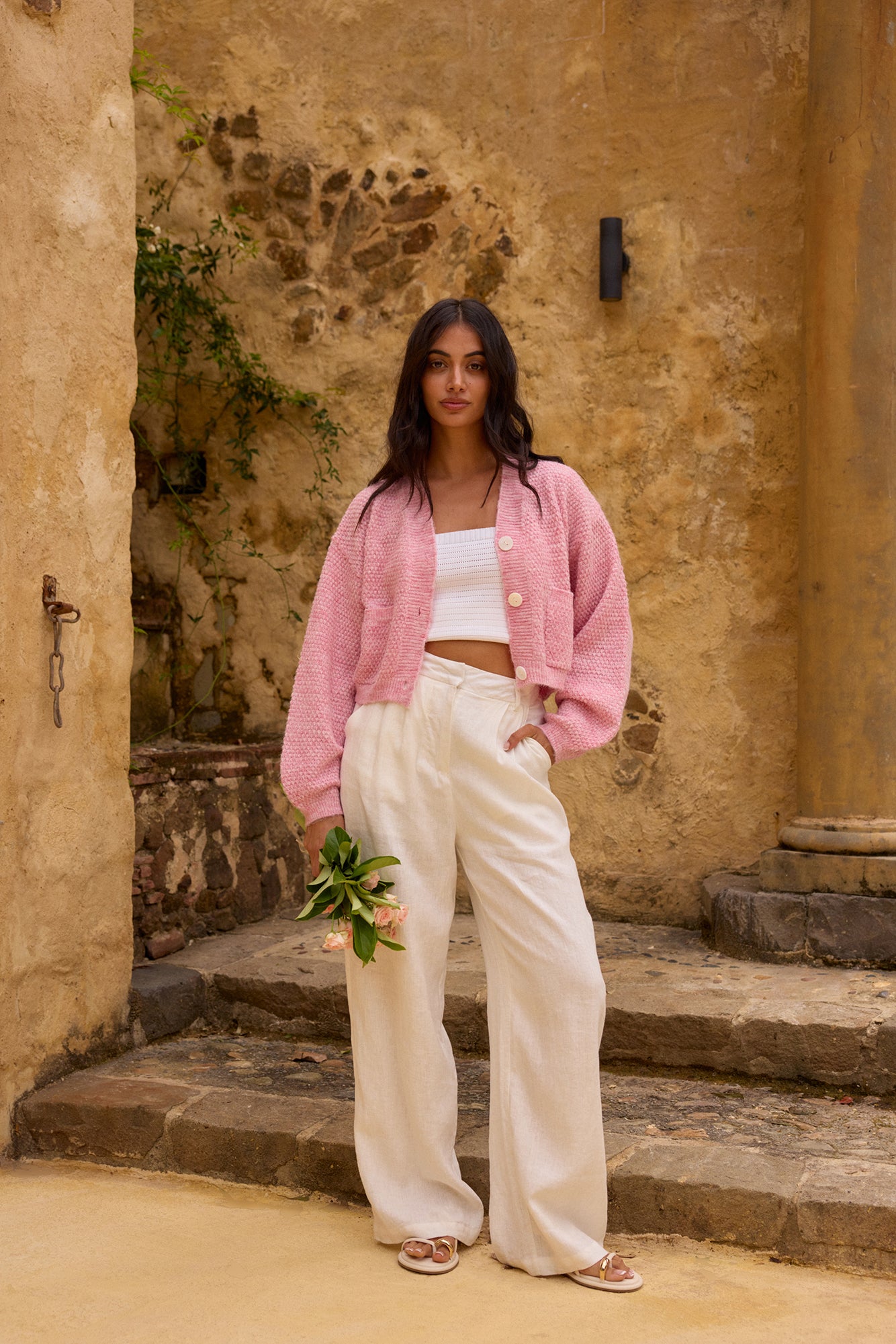 Bayview Cardigan Pink-Seaa Fashion