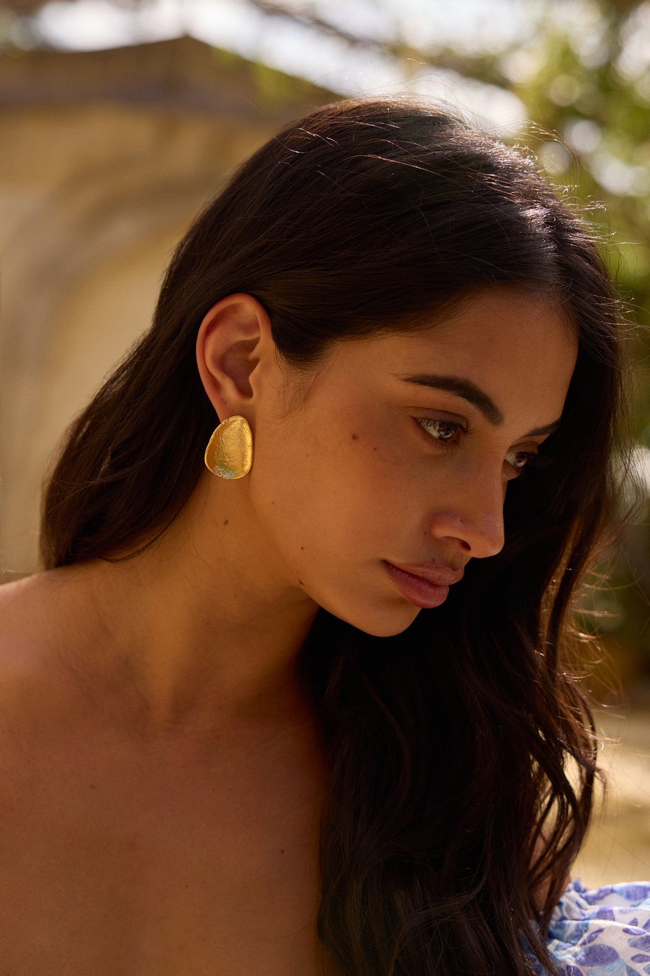 18k Gold Plated Wine And Dine Earrings Gold-Seaa Fashion