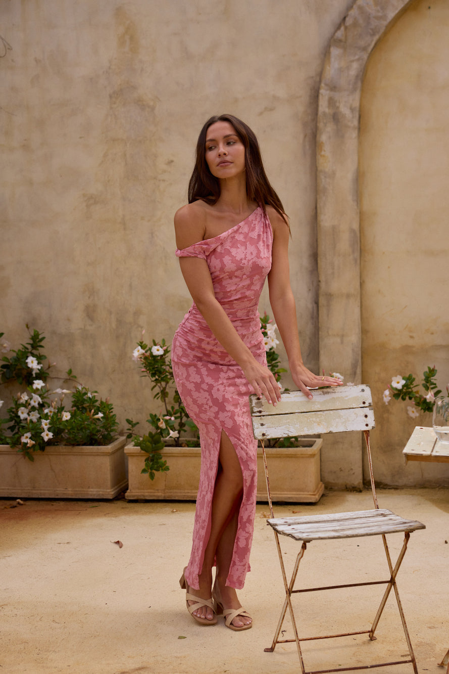 Breeze of Pink Maxi Dress Pink-Seaa Fashion