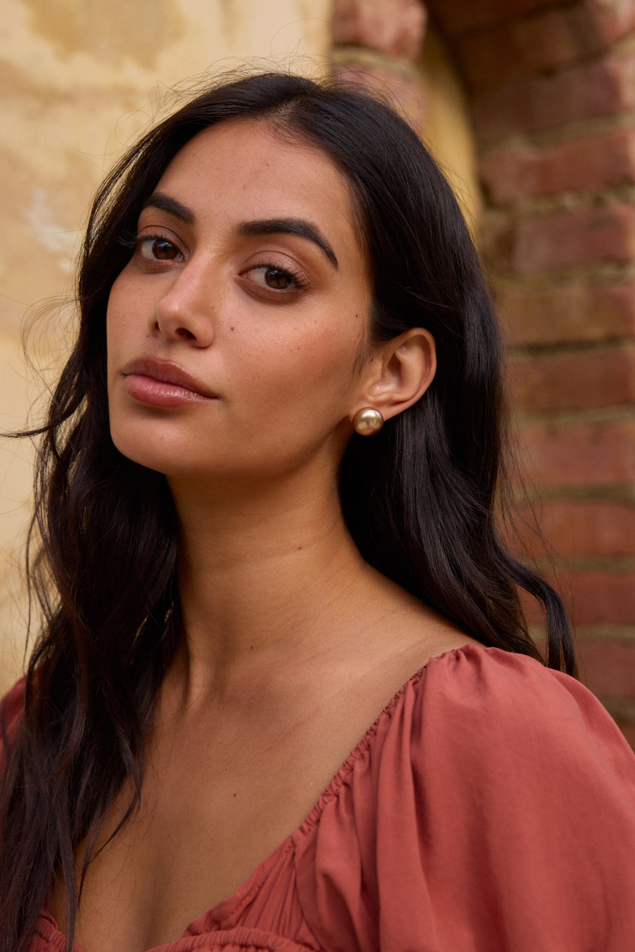 Mu & Mims Earings Gold-Seaa Fashion