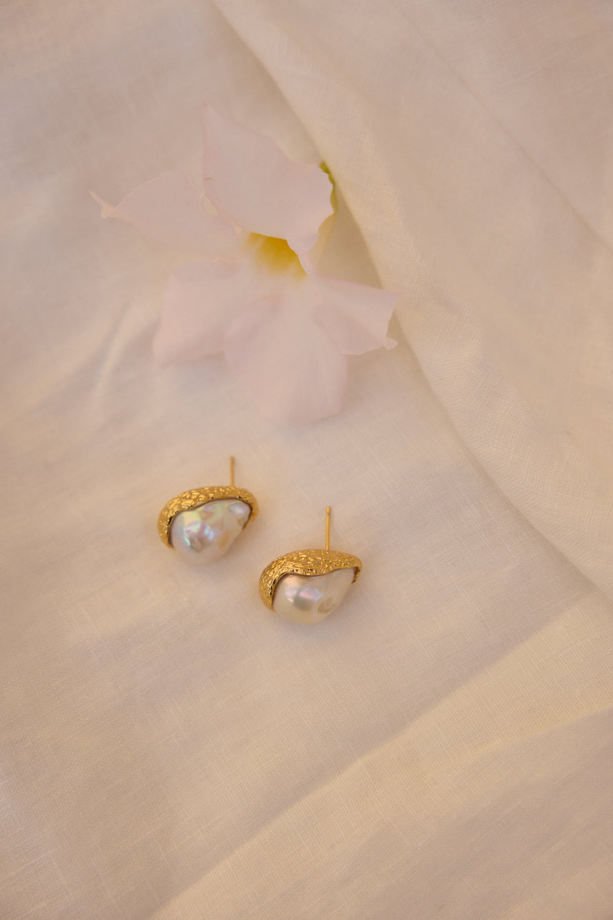 18k Gold Plated Celebratory Drinks Earrings Gold-Seaa Fashion