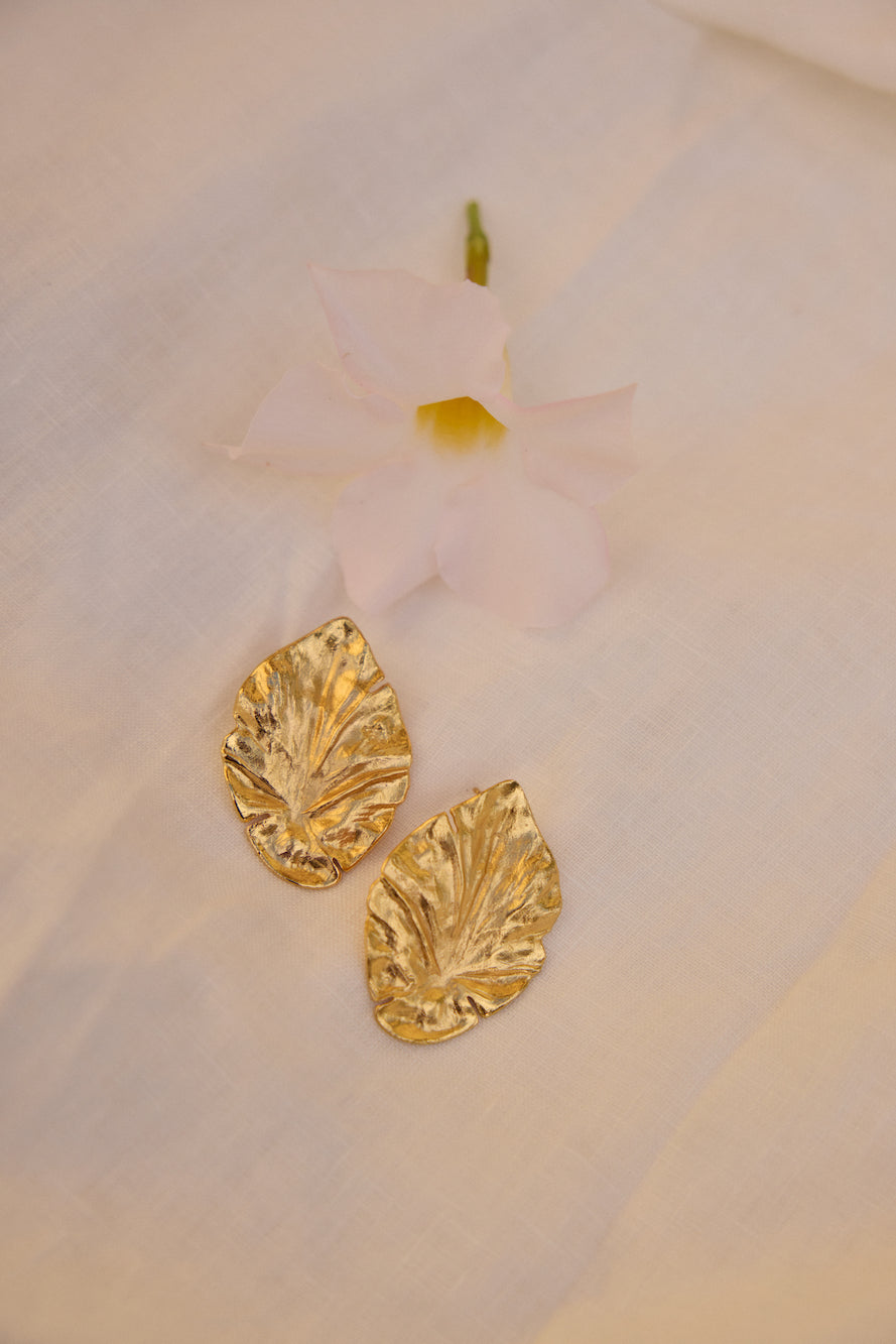 Nature's Gem Earrings Gold-Seaa Fashion