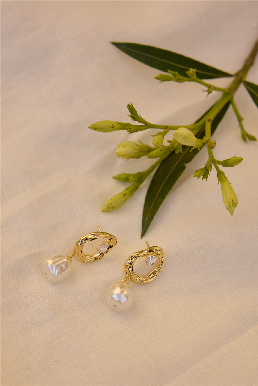 Golden Halo Earrings-Seaa Fashion