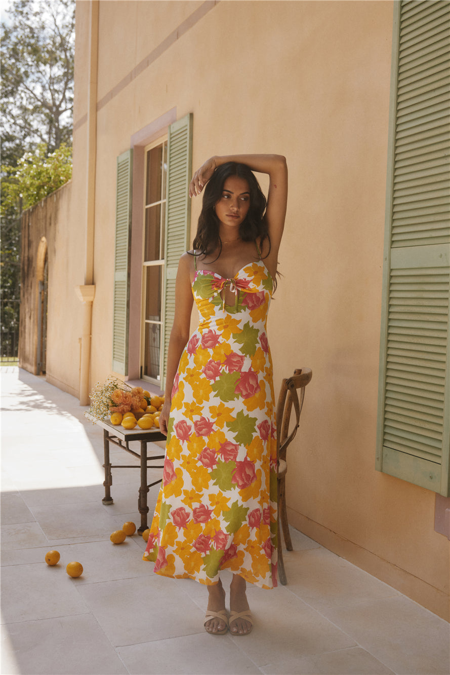 Warm Regards Maxi Dress Print-Seaa Fashion