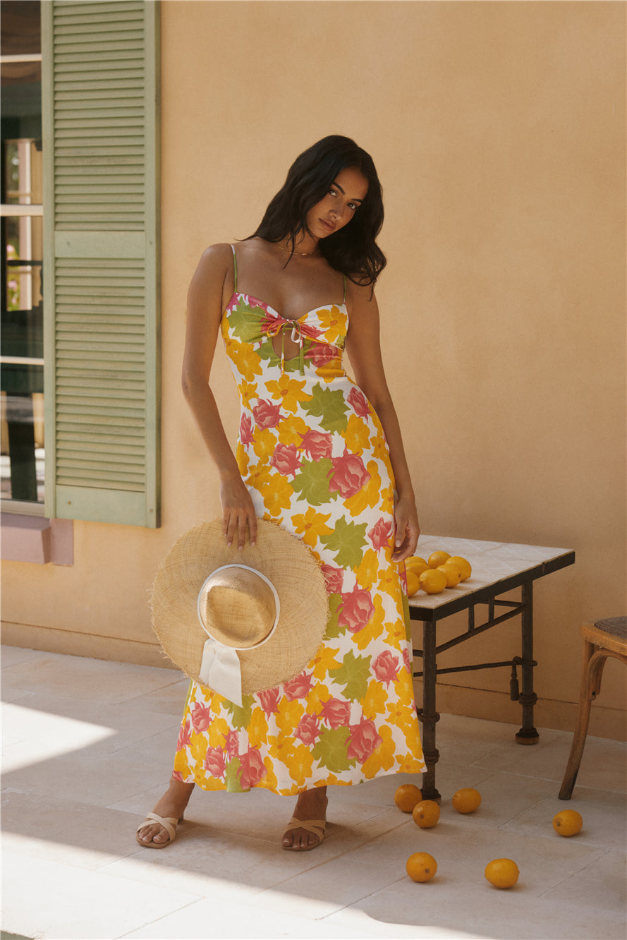 Warm Regards Maxi Dress Print-Seaa Fashion