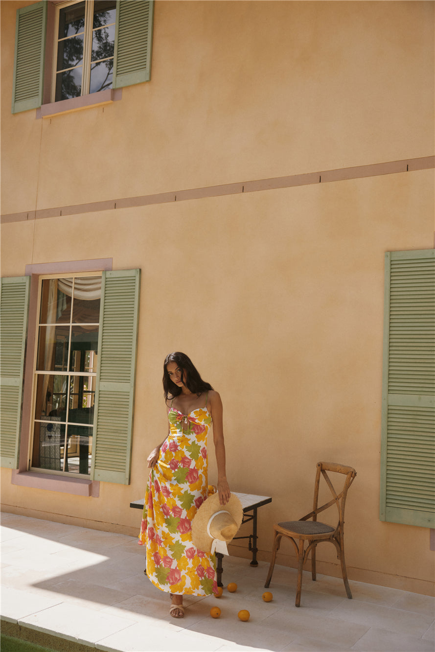 Warm Regards Maxi Dress Print-Seaa Fashion