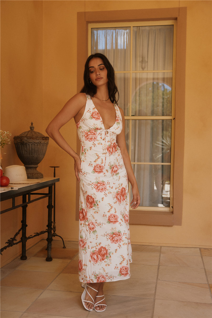 Fleeting Moments Floral Mini Dress Red-Seaa Fashion