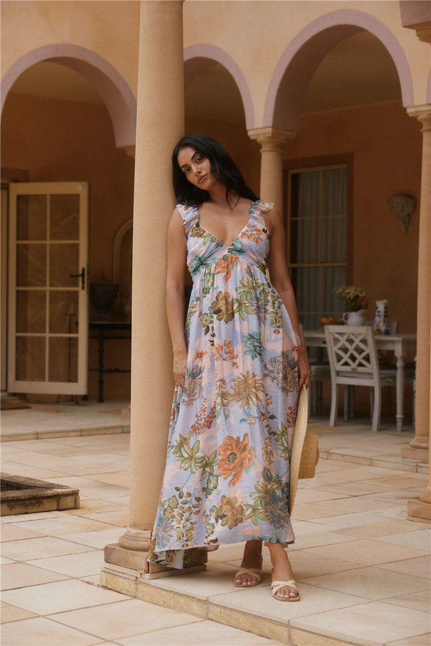 Tropical Bloom Maxi Dress  Floral-Seaa Fashion