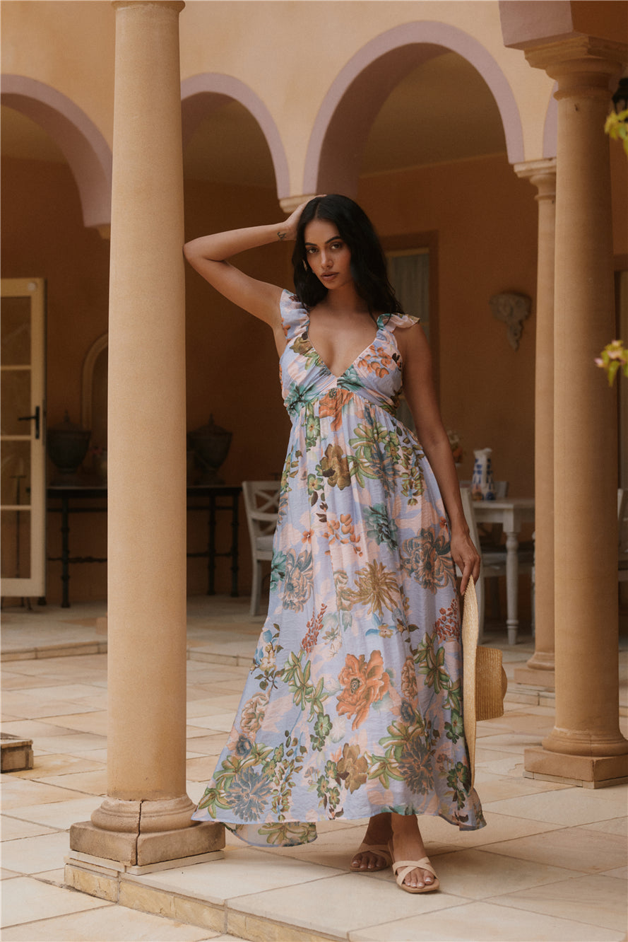 Tropical Bloom Maxi Dress  Floral-Seaa Fashion