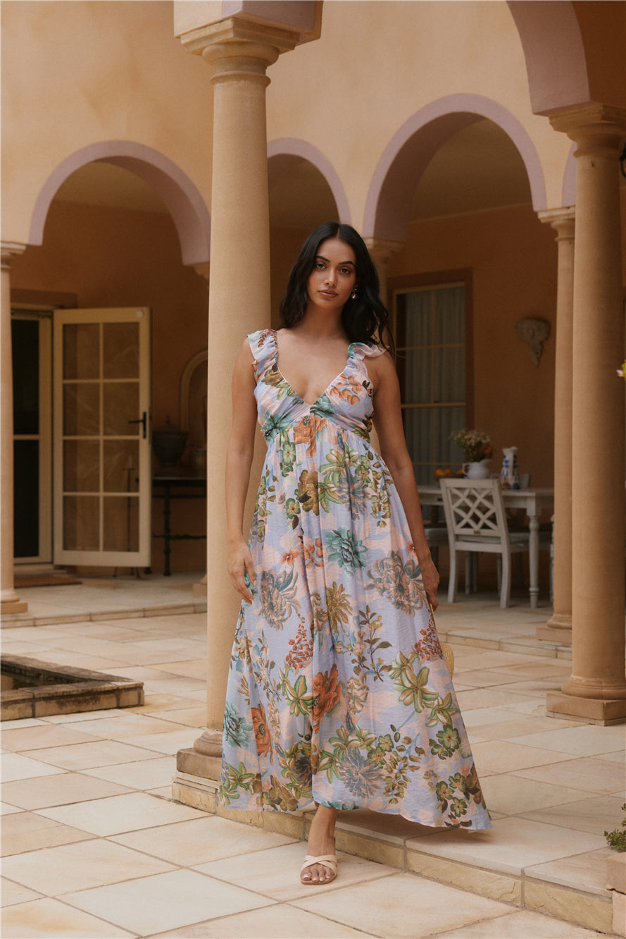 Tropical Bloom Maxi Dress  Floral-Seaa Fashion