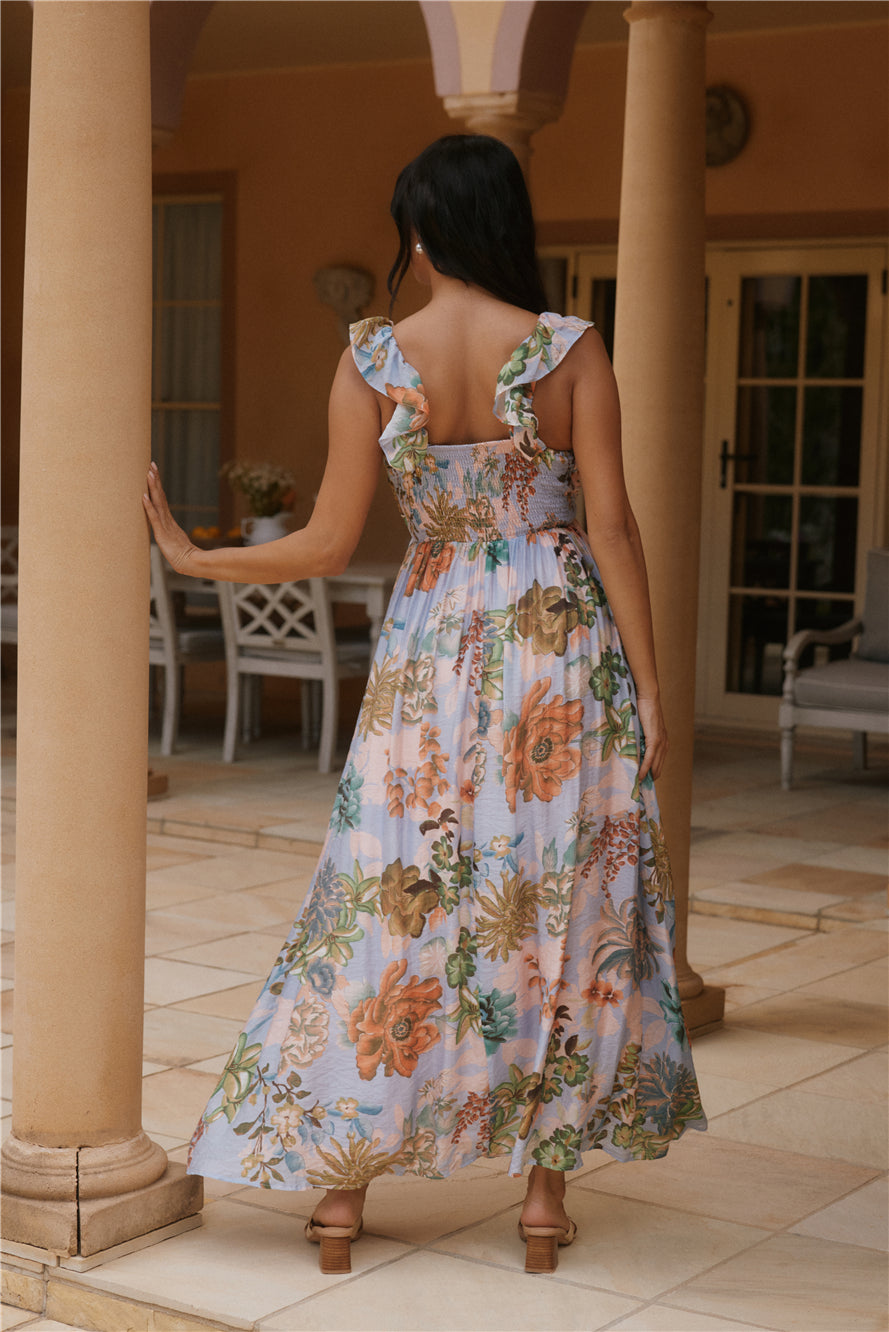 Tropical Bloom Maxi Dress  Floral-Seaa Fashion