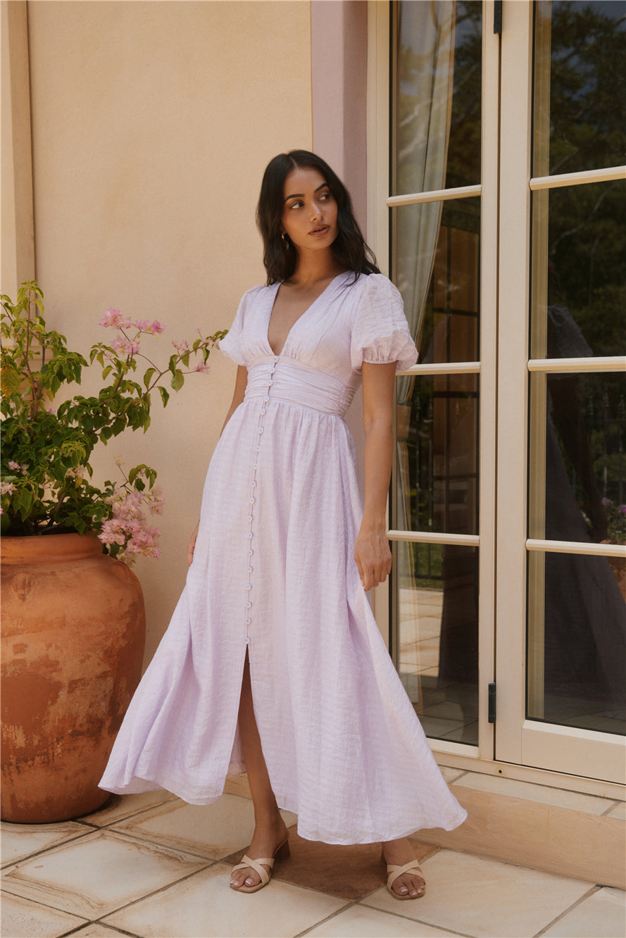 Busy Bee Maxi Dress Lilac-Seaa Fashion
