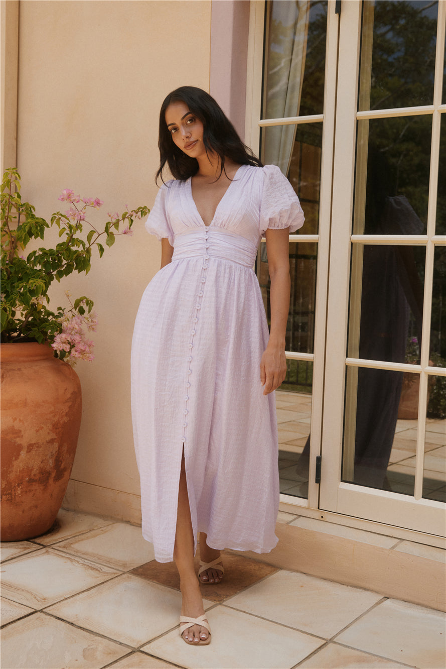 Busy Bee Maxi Dress Lilac-Seaa Fashion