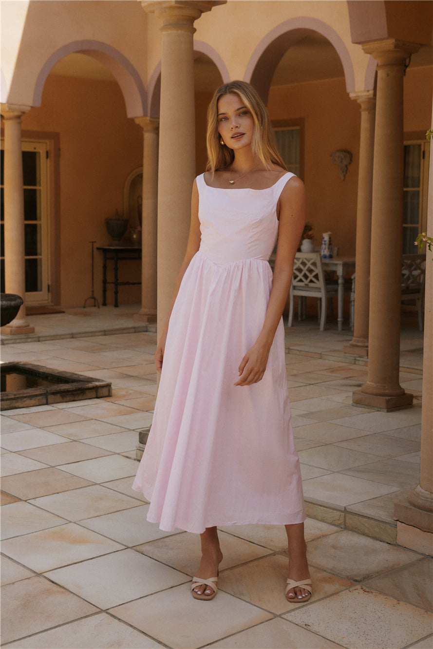 Blossom Blooming Maxi Dress Pink-Seaa Fashion