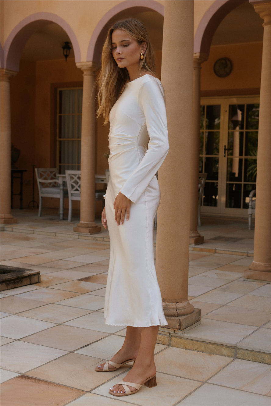 Forget Me Not Maxi Dress Cream-Seaa Fashion