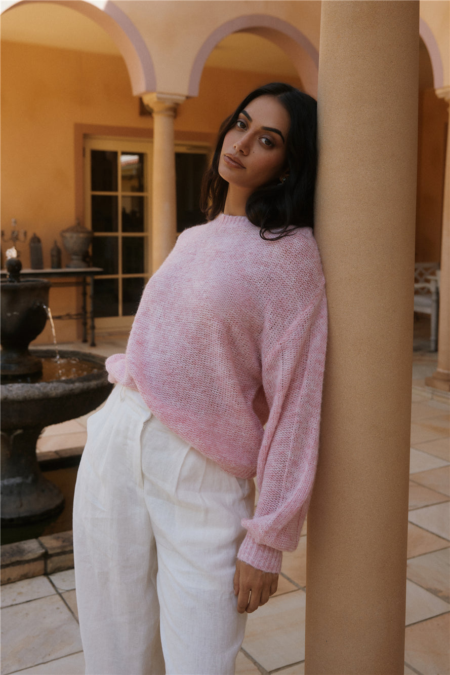 Mikale Knit Jumper Pink-Seaa Fashion