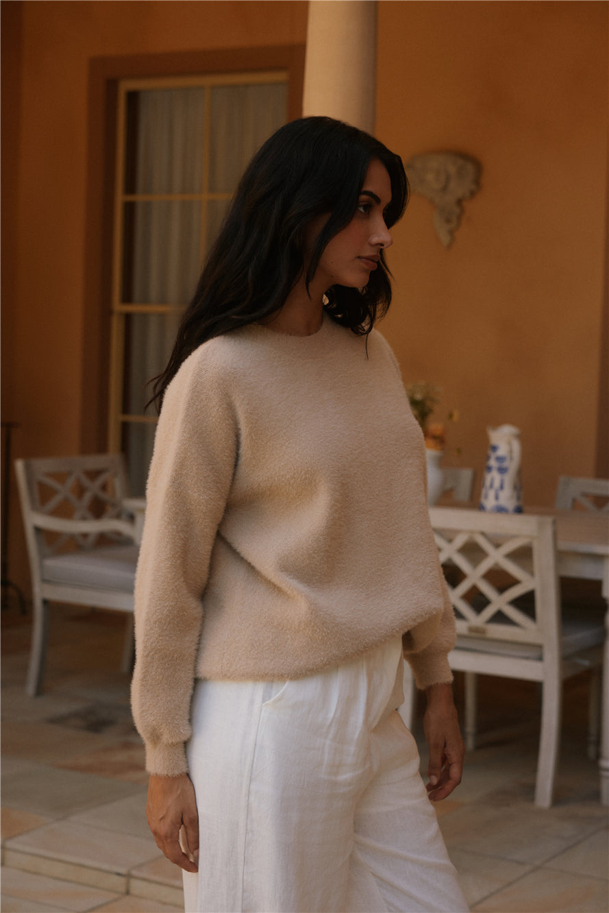 Fior Nights Jumper Mocha-Seaa Fashion