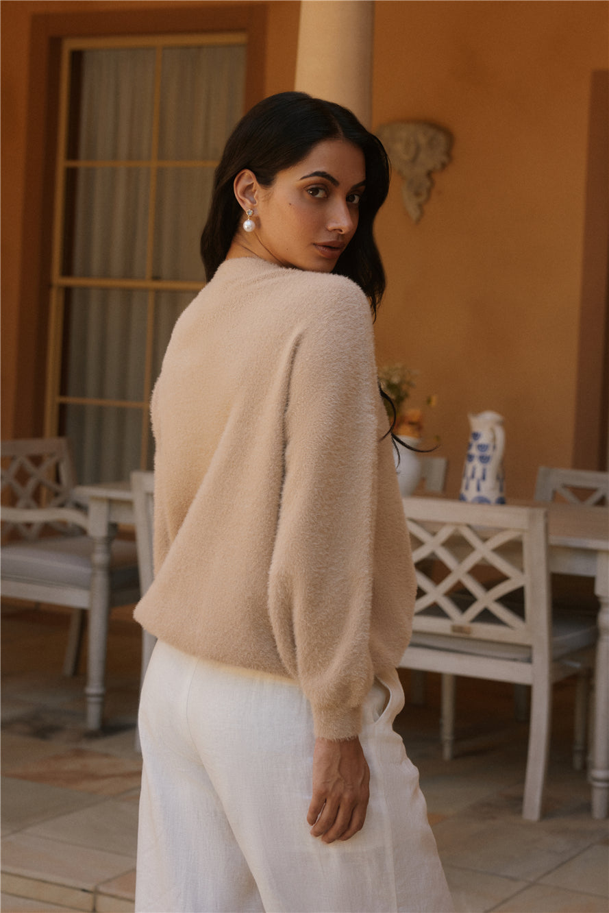 Fior Nights Jumper Mocha-Seaa Fashion