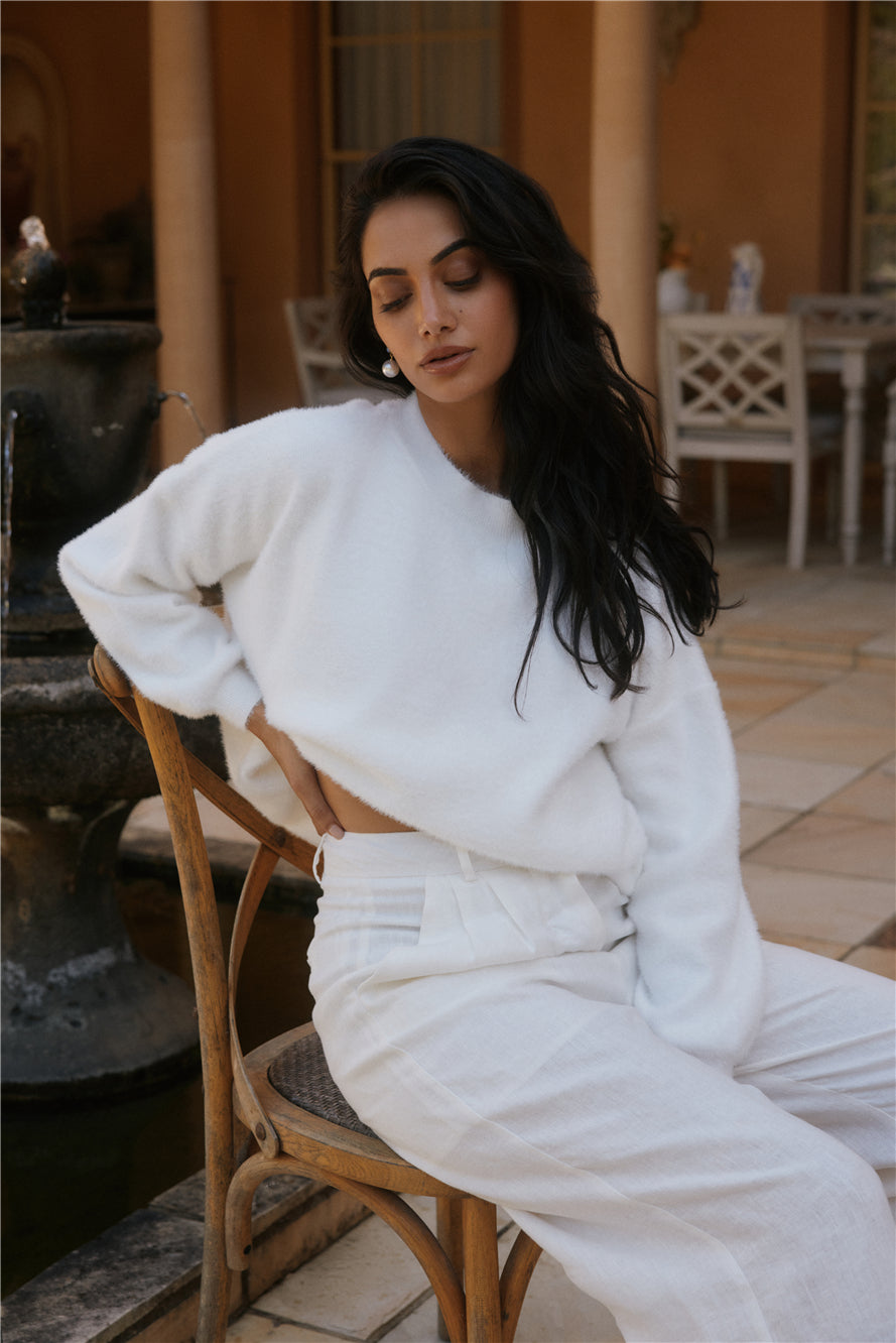 Fior Nights Jumper in White-Seaa Fashion